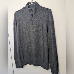 BANANA REPUBLIC Men Crewneck Shirt Long Sleeve 100% Merino Wool Size Large